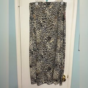 No Boundaries animal print double slit skirt size xl